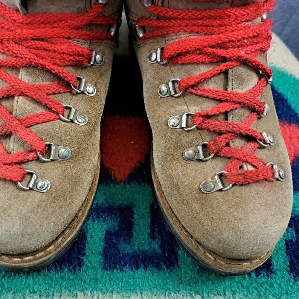 %Vintage MT 10 All-Leather Mountaineering Boots Men US 8.5 / D5